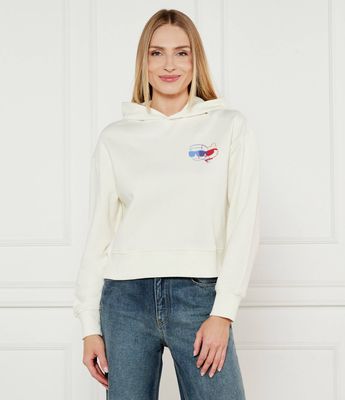 Bluza damska jesienna Karl Lagerfeld ze sklepu: Gomez Fashion Store w kategorii: Bluzy damskie - zdjęcie 874714-BD9-10338_KL252W000060C48