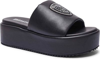 Klapki damskie na lato BLAUER ze sklepu: Gomez Fashion Store w kategorii: Klapki damskie - zdjęcie 874714-BD9-10338_BF252W000014001