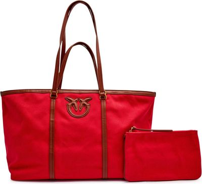 Pinko - Shopper bag wiosenny ze sklepu: Gomez Fashion Store w kategorii: Torby Shopper bag - zdjęcie 874714-BD9-10338_PI252W000102D31