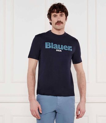 T-shirt męski BLAUER ze sklepu: Gomez Fashion Store w kategorii: T-shirty męskie - zdjęcie 874714-BD9-10338_BF252M000021040