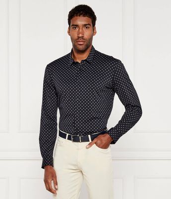 Koszula męska z klasycznym kołnierzykiem BOSS BLACK ze sklepu: Gomez Fashion Store w kategorii: Koszule męskie - zdjęcie 874714-BD9-10338_BB254M000049001