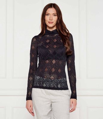Bluzka damska jesienna elegancka Marc Cain ze sklepu: Gomez Fashion Store w kategorii: Bluzki damskie - zdjęcie 874714-BD9-10338_CR254W000022394