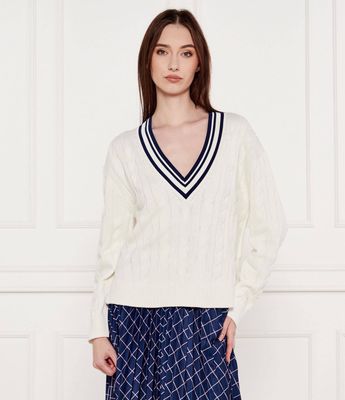 Sweter damski zimowy Marc Cain ze sklepu: Gomez Fashion Store w kategorii: Swetry damskie - zdjęcie 874714-BD9-10338_CR254W000049110
