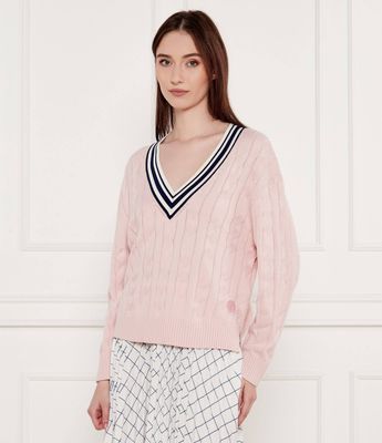 Sweter damski na zimę casual Marc Cain ze sklepu: Gomez Fashion Store w kategorii: Swetry damskie - zdjęcie 874714-BD9-10338_CR254W000049212