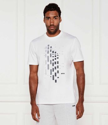 T-shirt męski na wiosnę młodzieżowy BOSS GREEN ze sklepu: Gomez Fashion Store w kategorii: T-shirty męskie - zdjęcie 874714-BD9-10338_BG254M000040100