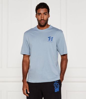 T-shirt męski na wiosnę Hugo Blue ze sklepu: Gomez Fashion Store w kategorii: T-shirty męskie - zdjęcie 874714-BD9-10338_BJ254M000014458