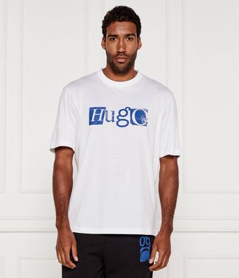 T-shirt męski Hugo Blue ze sklepu: Gomez Fashion Store w kategorii: T-shirty męskie - zdjęcie 874714-BD9-10338_BJ254M000015100