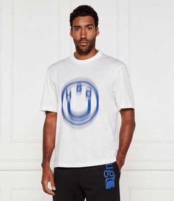 T-shirt męski Hugo Blue ze sklepu: Gomez Fashion Store w kategorii: T-shirty męskie - zdjęcie 874714-BD9-10338_BJ254M000016100