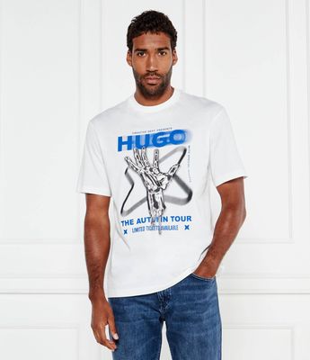 T-shirt męski na wiosnę Hugo Blue ze sklepu: Gomez Fashion Store w kategorii: T-shirty męskie - zdjęcie 874714-BD9-10338_BJ254M000017100