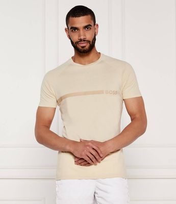 T-shirt męski na wiosnę BOSS BLACK ze sklepu: Gomez Fashion Store w kategorii: T-shirty męskie - zdjęcie 874714-BD9-10338_BW254M000044132