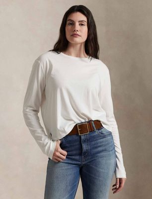 Bluzka damska casual Polo Ralph Lauren ze sklepu: Gomez Fashion Store w kategorii: Bluzki damskie - zdjęcie 874714-BD9-10338_PR254W000031B62