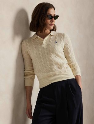 Sweter damski na zimę Polo Ralph Lauren ze sklepu: Gomez Fashion Store w kategorii: Swetry damskie - zdjęcie 874714-BD9-10338_PR254W000061IU9