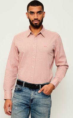 Koszula męska z klasycznym kołnierzykiem BOSS ORANGE ze sklepu: Gomez Fashion Store w kategorii: Koszule męskie - zdjęcie 874714-BD9-10338_BO254M000010842