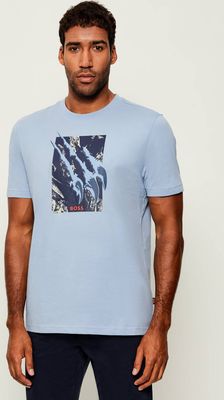 T-shirt męski w stylu młodzieżowym BOSS ORANGE ze sklepu: Gomez Fashion Store w kategorii: T-shirty męskie - zdjęcie 874714-BD9-10338_BO254M000045470