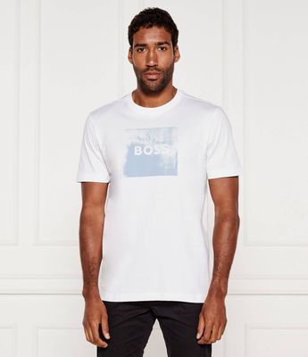 T-shirt męski wiosenny BOSS ORANGE ze sklepu: Gomez Fashion Store w kategorii: T-shirty męskie - zdjęcie 874714-BD9-10338_BO254M000048100