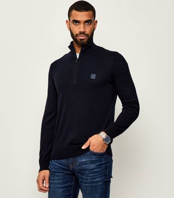 Sweter męski na zimę BOSS ORANGE ze sklepu: Gomez Fashion Store w kategorii: Swetry męskie - zdjęcie 874714-BD9-10338_BO254M000055404
