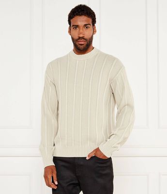 Sweter męski na zimę BOSS ORANGE ze sklepu: Gomez Fashion Store w kategorii: Swetry męskie - zdjęcie 874714-BD9-10338_BO254M000057271