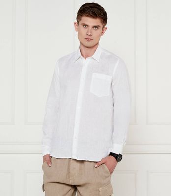 Koszula męska z klasycznym kołnierzykiem Vilebrequin ze sklepu: Gomez Fashion Store w kategorii: Koszule męskie - zdjęcie 874714-BD9-10338_VI252M000019010