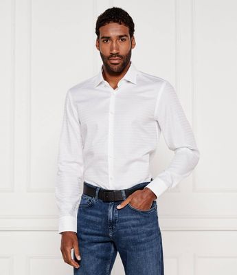 HUGO - Koszula męska wiosenna ze sklepu: Gomez Fashion Store w kategorii: Koszule męskie - zdjęcie 874714-BD9-10338_BU254M000008199