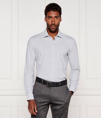 HUGO - Koszula męska elegancka ze sklepu: Gomez Fashion Store w kategorii: Koszule męskie - zdjęcie 874714-BD9-10338_BU254M000009199