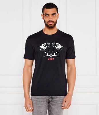 T-shirt męski na wiosnę HUGO ze sklepu: Gomez Fashion Store w kategorii: T-shirty męskie - zdjęcie 874714-BD9-10338_BU254M000054001
