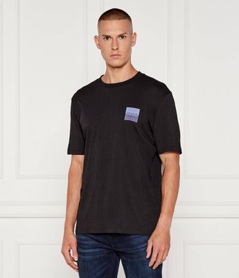 HUGO - T-shirt męski casual ze sklepu: Gomez Fashion Store w kategorii: T-shirty męskie - zdjęcie 874714-BD9-10338_BU254M000066001