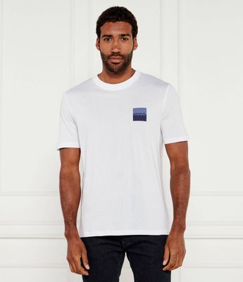 T-shirt męski na wiosnę HUGO ze sklepu: Gomez Fashion Store w kategorii: T-shirty męskie - zdjęcie 874714-BD9-10338_BU254M000066100