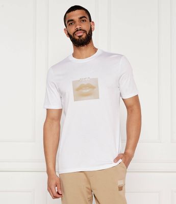 T-shirt męski na wiosnę HUGO ze sklepu: Gomez Fashion Store w kategorii: T-shirty męskie - zdjęcie 874714-BD9-10338_BU254M000067100