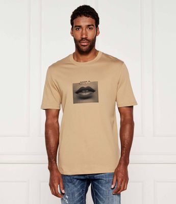 T-shirt męski HUGO ze sklepu: Gomez Fashion Store w kategorii: T-shirty męskie - zdjęcie 874714-BD9-10338_BU254M000067269