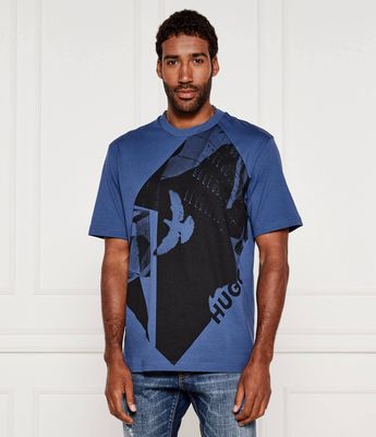 T-shirt męski młodzieżowy HUGO ze sklepu: Gomez Fashion Store w kategorii: T-shirty męskie - zdjęcie 874714-BD9-10338_BU254M000069427
