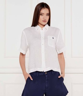 Koszula damska na wiosnę Polo Ralph Lauren ze sklepu: Gomez Fashion Store w kategorii: Koszule damskie - zdjęcie 874714-BD9-10338_PR252W000028B62