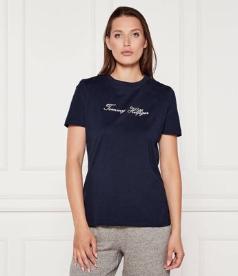 Bluzka damska w stylu młodzieżowym Tommy Hilfiger ze sklepu: Gomez Fashion Store w kategorii: Bluzki damskie - zdjęcie 874714-BD9-10338_TH254W000019F71