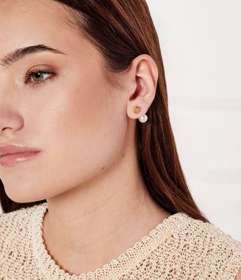 TORY BURCH - Kolczyki ze sklepu: Gomez Fashion Store w kategorii: Kolczyki - zdjęcie 874714-BD9-10338_TO254W000004137