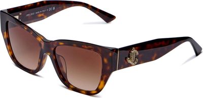 Okulary przeciwsłoneczne damskie Jimmy Choo ze sklepu: Gomez Fashion Store w kategorii: Okulary przeciwsłoneczne damskie - zdjęcie 874714-BD9-10338_JI252W000007809