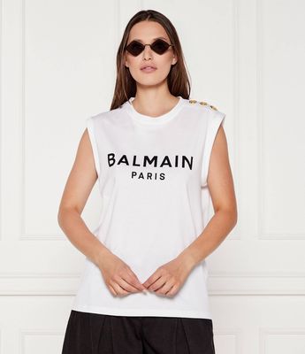 Bluzka damska młodzieżowa BALMAIN ze sklepu: Gomez Fashion Store w kategorii: Bluzki damskie - zdjęcie 874714-BD9-10338_BA254W000001016
