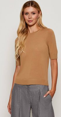 BOSS BLACK - Sweter damski na zimę ze sklepu: Gomez Fashion Store w kategorii: Swetry damskie - zdjęcie 874714-BD9-10338_BB254W000022260