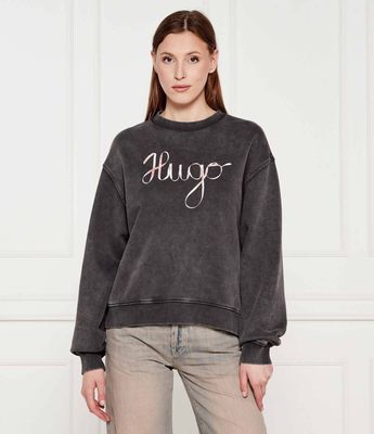 Bluza damska jesienna HUGO ze sklepu: Gomez Fashion Store w kategorii: Bluzy damskie - zdjęcie 874714-BD9-10338_BU254W000053001