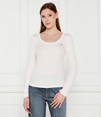 Bluzka damska wiosenna Tommy Jeans ze sklepu: Gomez Fashion Store w kategorii: Bluzki damskie - zdjęcie 874714-BD9-10338_TM254W000015A07