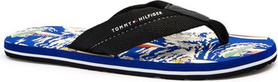 Klapki męskie na lato Tommy Hilfiger ze sklepu: Gomez Fashion Store w kategorii: Klapki męskie - zdjęcie 874714-BD9-10338_TH254M000005D12