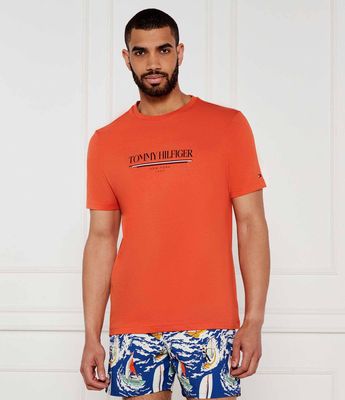 T-shirt męski na wiosnę Tommy Hilfiger ze sklepu: Gomez Fashion Store w kategorii: T-shirty męskie - zdjęcie 874714-BD9-10338_TH254M000037Z31