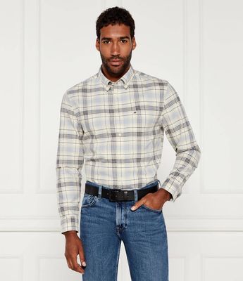 Koszula męska casual na wiosnę Tommy Hilfiger ze sklepu: Gomez Fashion Store w kategorii: Koszule męskie - zdjęcie 874714-BD9-10338_TH254M000052F35