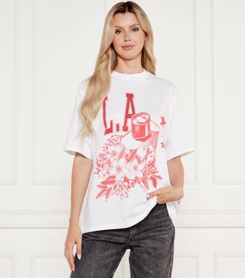 Bluzka damska wiosenna w stylu młodzieżowym Guess ze sklepu: Gomez Fashion Store w kategorii: Bluzki damskie - zdjęcie 874714-BD9-10338_GJ254W000009Z51