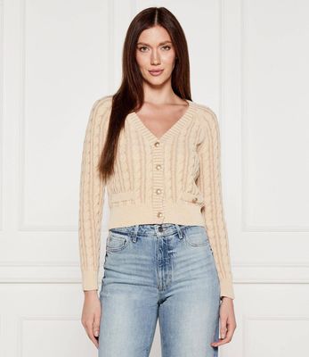 Sweter damski casual Guess ze sklepu: Gomez Fashion Store w kategorii: Swetry damskie - zdjęcie 874714-BD9-10338_GJ254W000044Z61