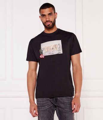 Guess - T-shirt męski młodzieżowy ze sklepu: Gomez Fashion Store w kategorii: T-shirty męskie - zdjęcie 874714-BD9-10338_GJ254M000013058