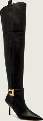 Kozaki damskie na zimę Elisabetta Franchi ze sklepu: Gomez Fashion Store w kategorii: Kozaki damskie - zdjęcie 874714-BD9-10338_EF254W000043110