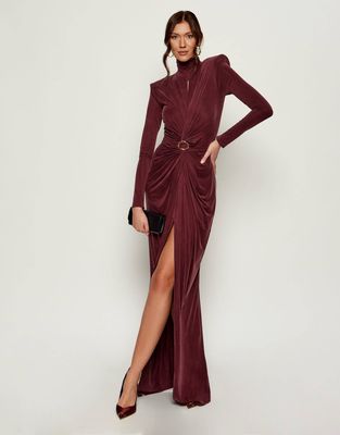 Elisabetta Franchi - Sukienka asymetryczna ze sklepu: Gomez Fashion Store w kategorii: Sukienki - zdjęcie 874714-BD9-10338_EF254W000060A46