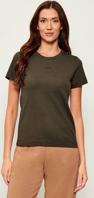 Bluzka damska casual na wiosnę Pinko ze sklepu: Gomez Fashion Store w kategorii: Bluzki damskie - zdjęcie 874714-BD9-10338_PI254W000002D44