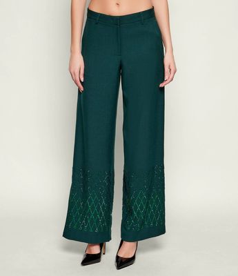 Pinko - Spodnie damskie na wiosnę ze sklepu: Gomez Fashion Store w kategorii: Spodnie damskie - zdjęcie 874714-BD9-10338_PI254W000049D49