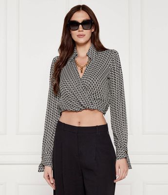 Koszula damska na jesień Elisabetta Franchi ze sklepu: Gomez Fashion Store w kategorii: Koszule damskie - zdjęcie 874714-BD9-10338_EF254W000089A51