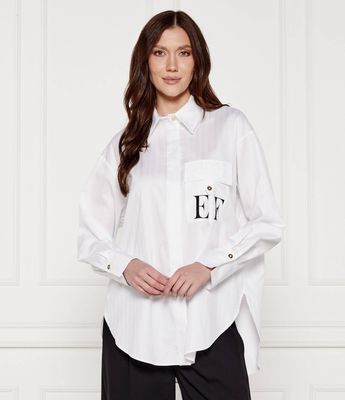 Koszula damska elegancka Elisabetta Franchi ze sklepu: Gomez Fashion Store w kategorii: Koszule damskie - zdjęcie 874714-BD9-10338_EF254W000095100